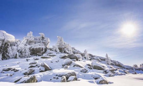 Wandbild winterlandschaft - wandbild:,