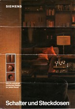 Alter Prospekt: Schalter- und Steckdosen-Programme SIEMENS Delta-universal