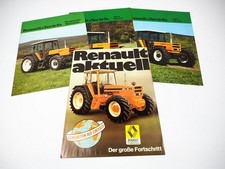 Renault R 50 S - R 1451-4 Traktor 4 Prospekte Programm Technische Daten ca. 1981