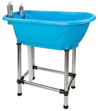 Ibanez SC0015 tragbare Stand-Badewanne Hundewanne blau 1703009