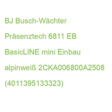BJ Busch-Wächter Präsenztech