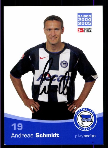 Andreas schmidt autogrammkarte - andreas,