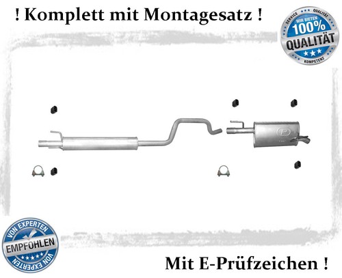 Auspuffanlage für opel meriva - für,