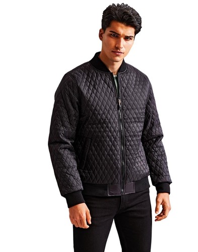 Herren schwarze steppjacke - schwarze,