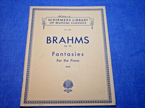 Noten brahms fantasien - brahms,
