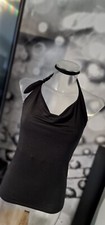Comma Top  Neckholder  Shirt  T-Shirt  Minikleid schwarz Gr. 34-38  k3.65