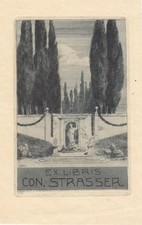 Exlibris Bookplate Radierung
