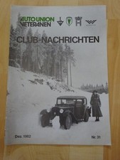 CLUB NACHRICHTEN - AUTO UNION
