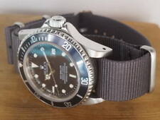 NATO Strap Armband strap 20 mm einfarbig uni grau grey 7371