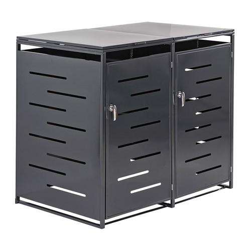 Metall mülltonnenbox - metall,