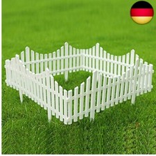 Sungmor Garten Lattenzaun, weiße Kunststoffumrandung, 