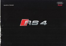 AUDI RS4 B7 Poster Prospekt