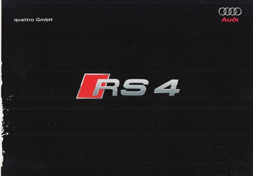 Audi rs4 poster prospekt - b7,
