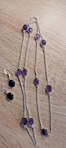 Amethyst kette - amethyst,