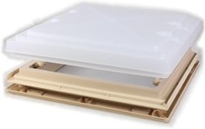 MPK Dachhaube Dachfenster 40x40cm Milchglas Zwangsbelüftung Camping 1713225