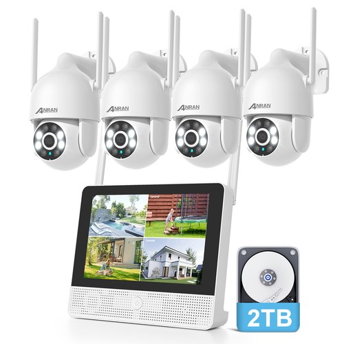 Anran kanal 2tb dome - 12", nvr