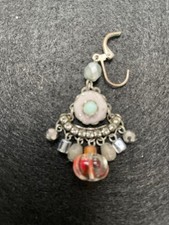 Ayala Bar *Ohrringe  Stoff, Glas Perlen , Anhänger Ibiza *