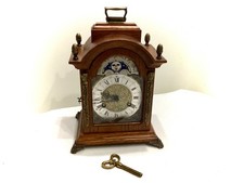 Franz Hermle 150-070 Mantle Clock Moon Phase Kaminuhr Sammlerstück Top Zustand!!