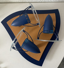 Deckenlampe/ Lampe/ Strahler+ FISCHER LEUCHTEN + Blau - Holz + 3 x 40 W