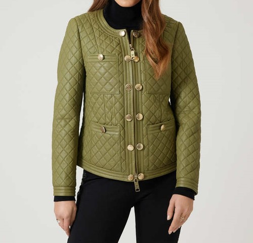 Lederjacke grün damen - lederjacke,