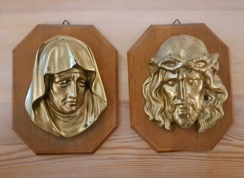 Relief jesus marien kopf - relief,