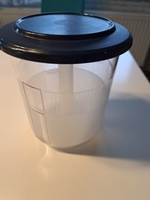 Tupperware Tafelperle Picantus transparent mit blauem Deckel 1,3 l  C96