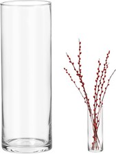 Große Zylinder-Glasvase 30x10