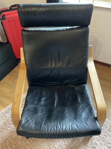 Ikea poäng leder sessel - leder, mit