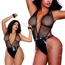 Body für Damen Netz Wetlook