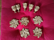 5x antike Kerzenhalter mit