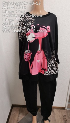Pink panther samt - pink,