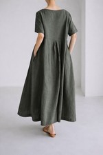Damen Kunstkleid Maxilänge