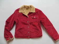 Levi's Cord Jacke Gr. M Rot ! Teddy Fell gefüttert Damen Cordjacke Made in USA !