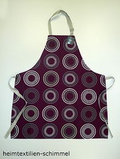 WINKLER Küchenschürze Schürze Kochschürze Grillschürze *Kreise* aubergine