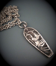 Vintage Wikinger Keltisch Anhänger nach antikem Vorbild Kopie Metall Versilbert