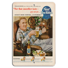 Retro Pabst Blue Ribbon Sign