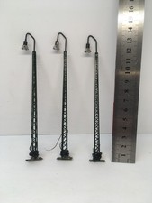 Brawa H0 , 3 gebrauchte Gittermastleuchten, Funktion überprüft, ohne OVP.