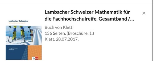 Klett lambacher schweizer - lambacher,