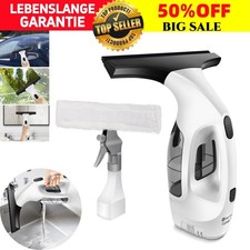 Akku Kompakt Fensterputzer Fenstersauger Fensterreiniger Wischer Sprühflasche 