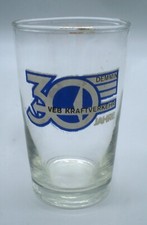 DDR Glas Schnapsglas 30  Jahre VEB Kraftverkehr Demmin