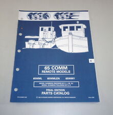 Teilekatalog OMC Evinrude Johnson Außenborder 65 COMM Remote Models Stand 05/92 