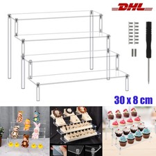 4-stufige Dekotreppe Acryl Display Ständer Spielzeug Modell Schmuck Regal Neu