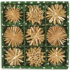 Strohsterne Sortiment 6 cm 30