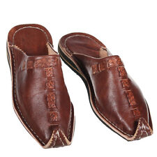 Orientalische Lederschuhe Zipfelschuhe marokkanisch Babouches Aladin mocca 37-46