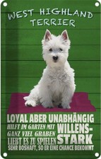 Blechschild 30x20 cm West