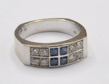 Weißgold Bandring Band Ring