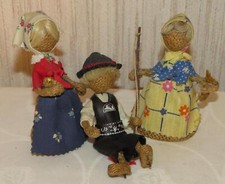 3 kleine Rupfenpuppen in Tracht von Morly * Made in South Tyrol Südtirol 10cm