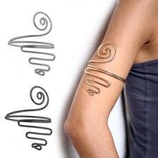 Armband Mode Oberarm Armreif Arm-Manschette Armkettchen Spirale Schlange Chic Boho Vintage