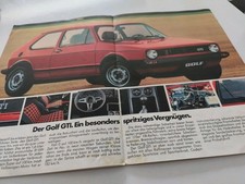 VW Golf 1 GTI CL Prospekt