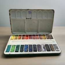 DECKFARBKASTEN | REBHAN | WASSERFARBEN | BLECHBOX | 1940/50er | ⭕️ INFO